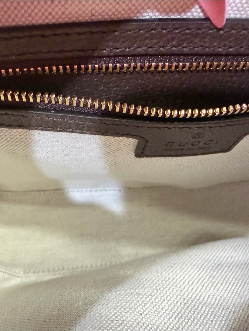 Gucci GG Supreme Canvas Shoulder Bag with Web Stripe - Picture 7 of 11